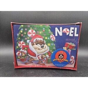 Vintage Looney Tunes Taz Noel Holiday Christmas Cards Tasmanian Devil